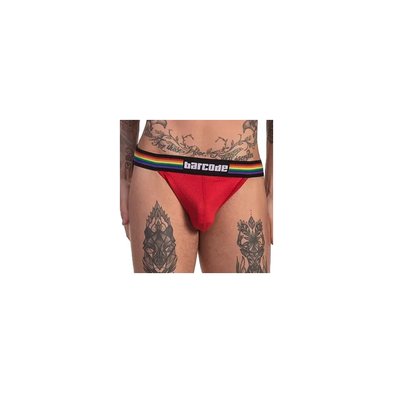 Barcode Berlin Jockstrap Barcode Pride rouge
